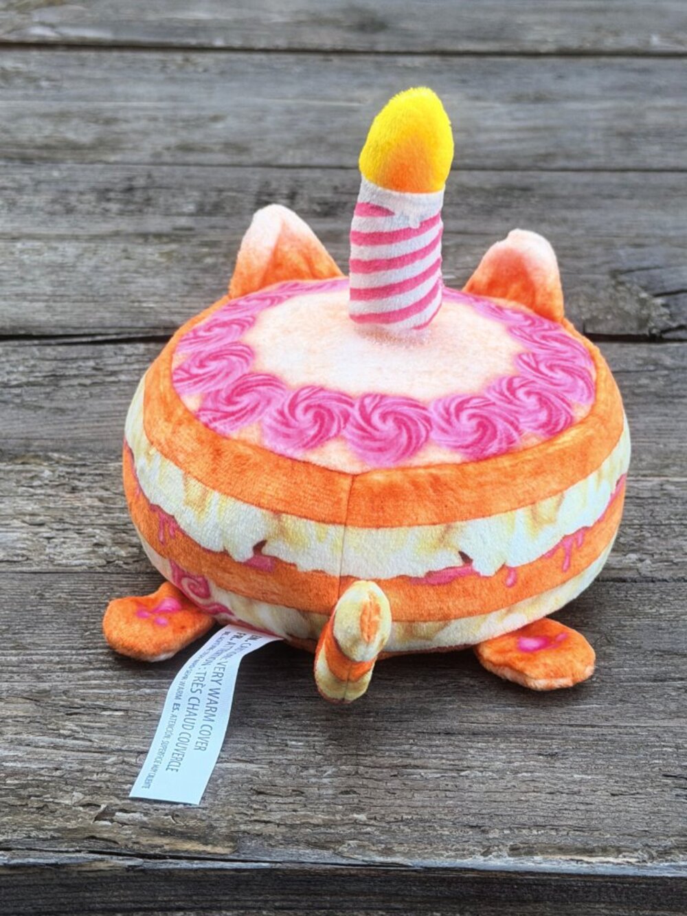 RARE Cookeez Makery Baked Party Treatz Birthday Candle Cat WORKS Plush Stuffed - Picture 7 of 10